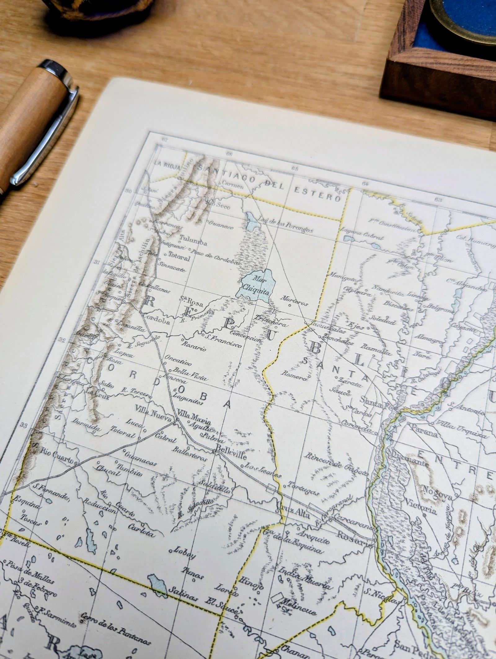 Uruguai, mapa antigo, 1887, Autêntico. – photo 8